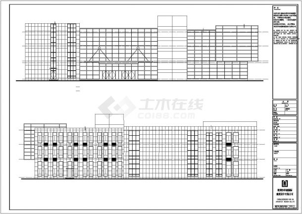 【长沙市】三层框架结构现代售楼部施工图-图二