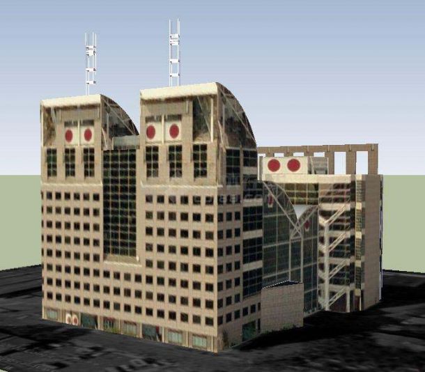现代司法大楼建筑设计SU模型（不含施工图）-图一