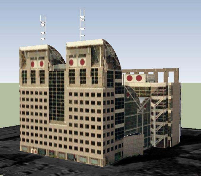 现代司法大楼建筑设计SU模型（不含施工图）_图1