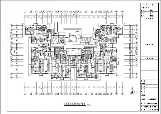 【哈尔滨】某高层住宅楼地暖设计施工图纸-图二