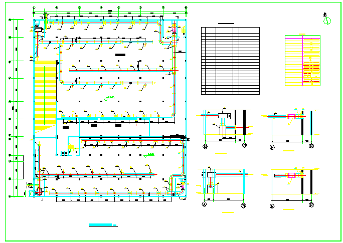 某小区地下车库通风平面设计施工图纸_图1