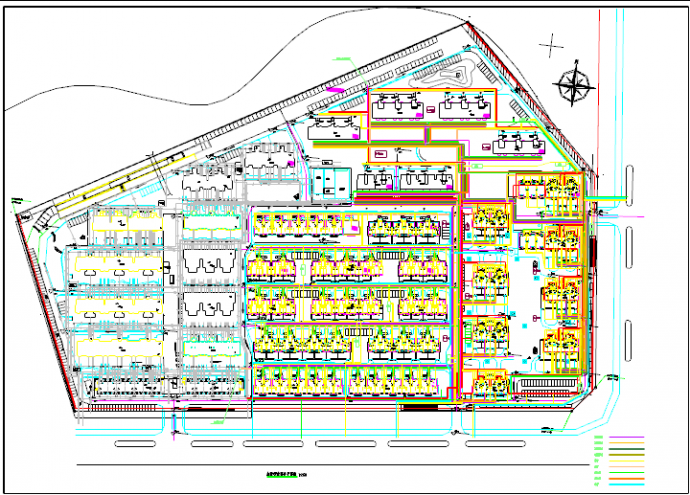 大型住宅小区室外给排水暖管网图纸_图1