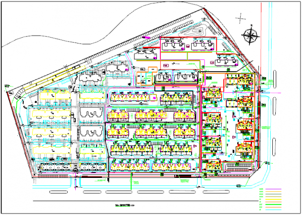 大型住宅小区室外给排水暖管网图纸-图二