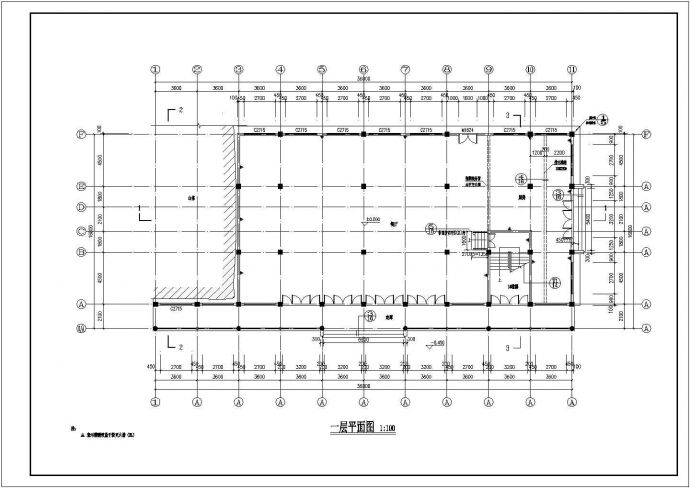 两层寺庙古建筑全套CAD平面布置参考图_图1