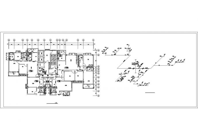 安徽某二十八层高层住宅楼给排水设计图_图1
