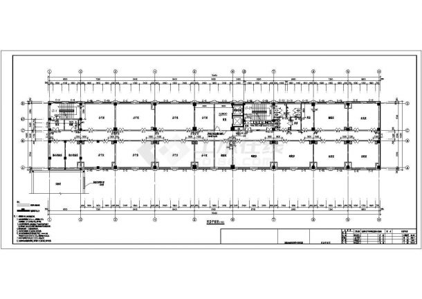 10层框架结构科学研究院综合实验楼结构施工图（含建筑图）-图二