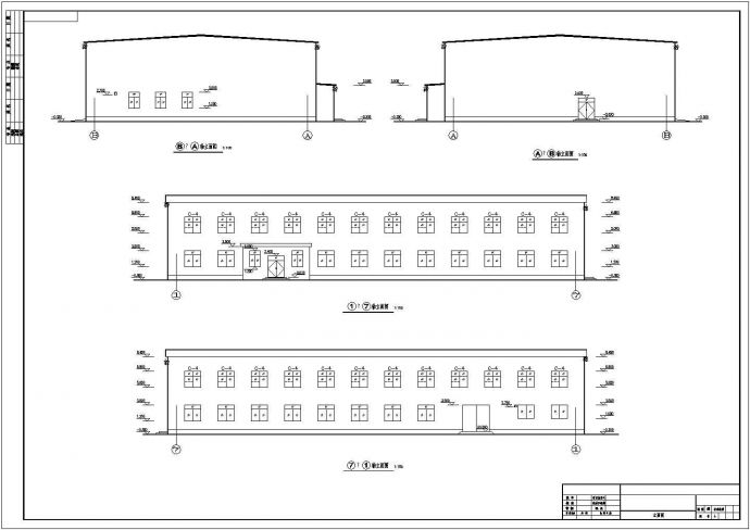 24米跨度轻型门式刚架厂房结构施工图_图1