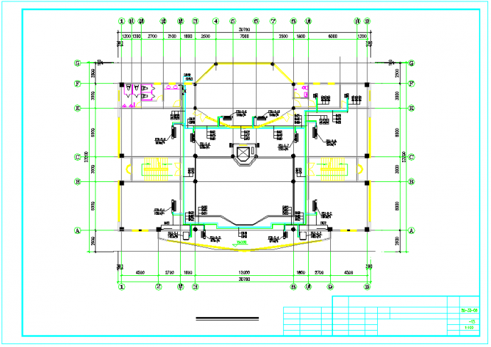 【浙江】某七层办公楼空调系统设计图纸_图1