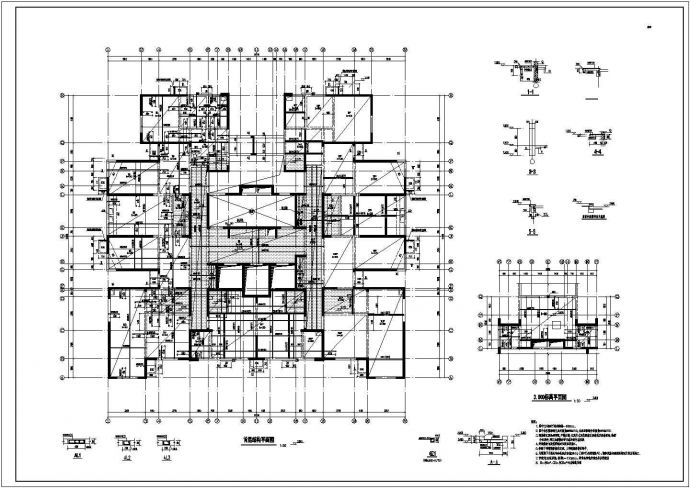 某小区24层高层住宅楼全套结构施工图_图1