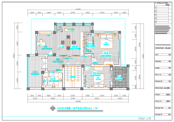 某户式别墅数码多联空调设计施工图纸-图一