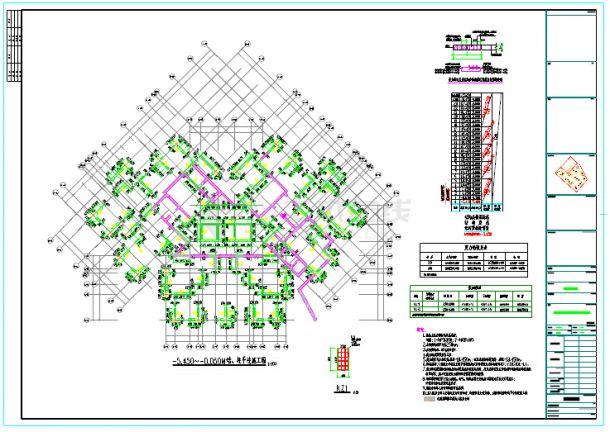 【成都】地上23层剪力墙结构住宅楼结构施工图-图一