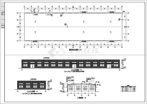 某厂房建筑、结构全套设计施工图纸-图一