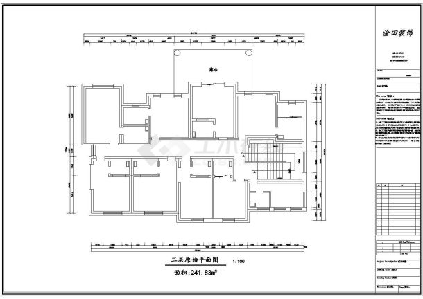 【广西】北海宾馆室内装修设计施工图-图一