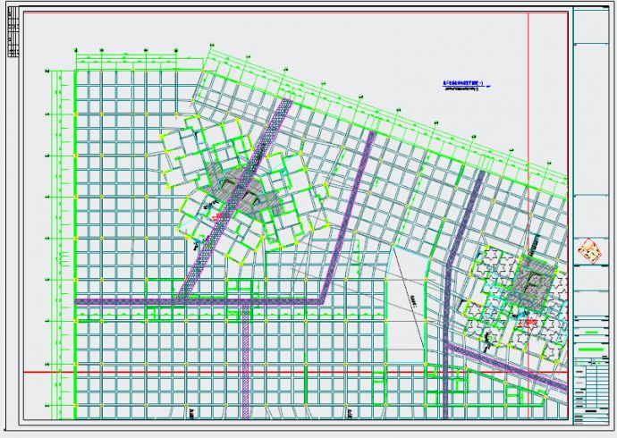 地下局部两层框架结构地下室结构施工图_图1