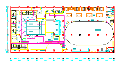 现代时尚390平米娱乐城室内装修施工图（含效果图）_图1