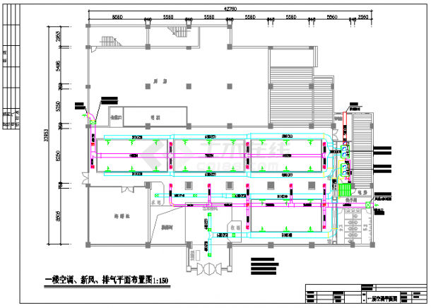  [Guangdong] Air conditioning system design and construction drawing of a restaurant - Figure 1