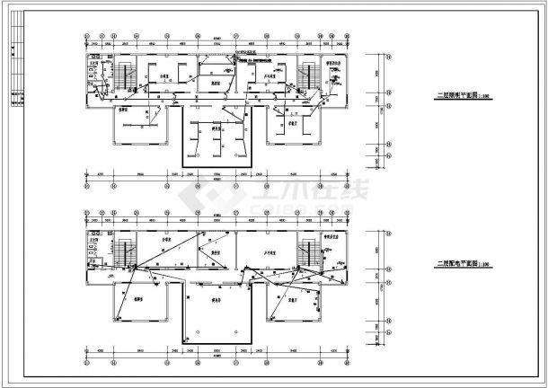 某综合楼工程电气设计图（12张）-图一