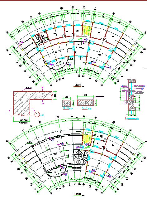 【浙江】花苑小区三层小区会所建筑设计施工图-图一