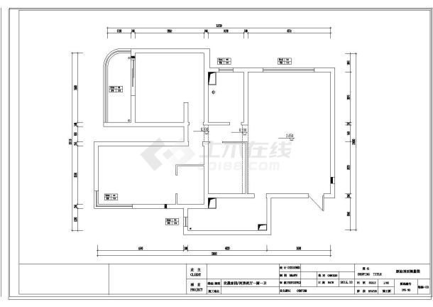 【上海】某小区整套家装设计施工图-图二