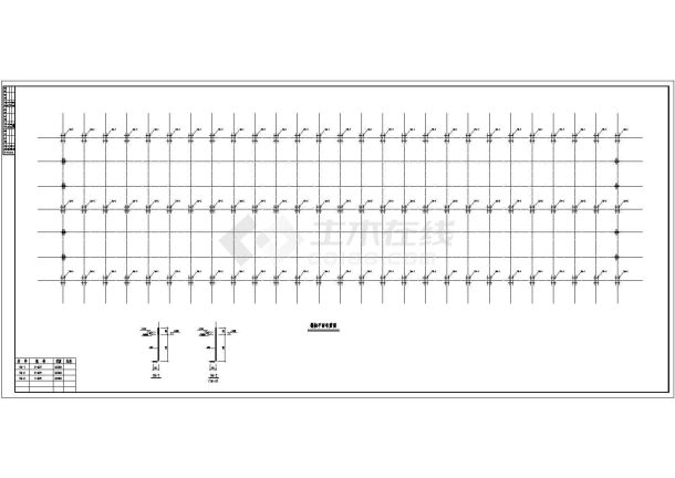 20m2跨5T吊车厂房结构施工图-图二