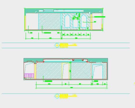 新中式风格三层别墅室内装修施工图（含高清效果图）-图一