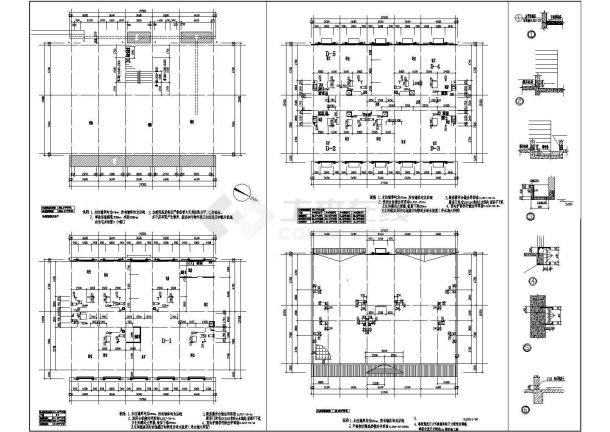 四层框架住宅楼建筑方案设计图纸-图一