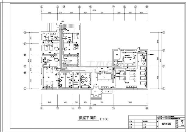 某医院综合楼电气设计施工图（共4张）-图一