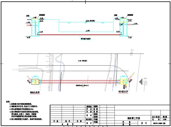 市政道路工程倒虹管结构设计全套图_图1
