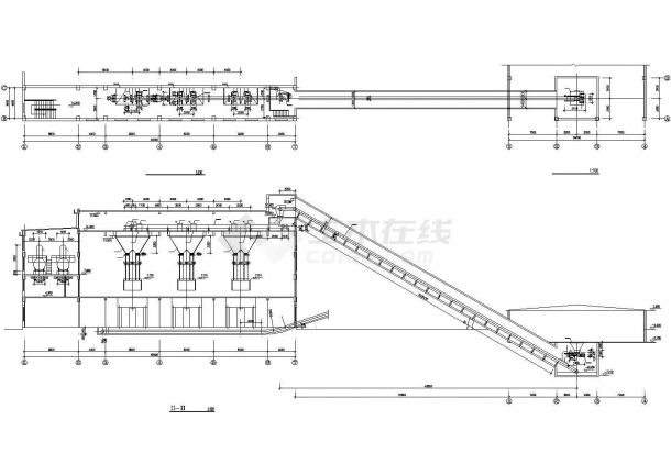 蒸气锅炉(3台10吨)设计施工图纸-图二