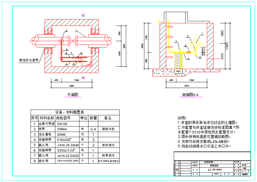 【浙江】某工业园供热管网工程设计图