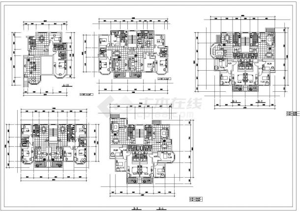 某房地产公司户型图CAD设计方案全集-图二