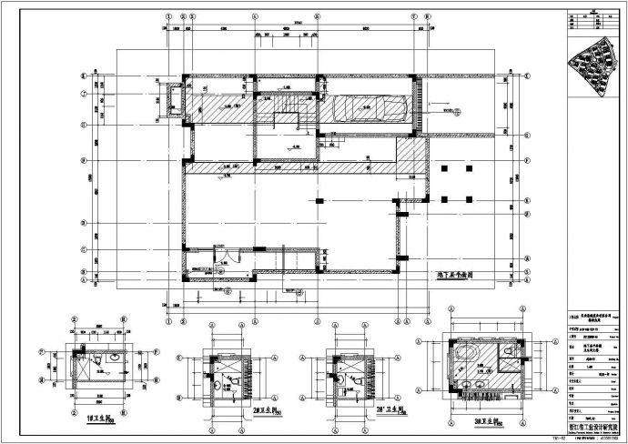 带地下室2层别墅建筑设计图_图1