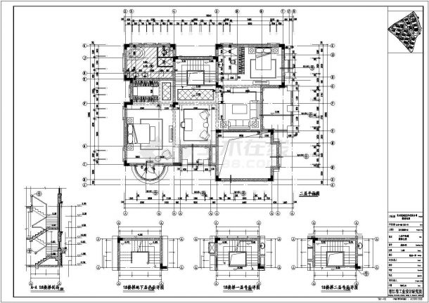 带地下室2层别墅建筑设计图-图二