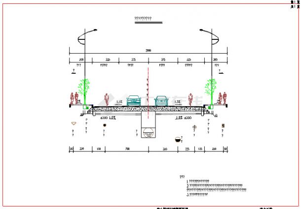 双向二车道道路排水工程设计套图（14张）-图二
