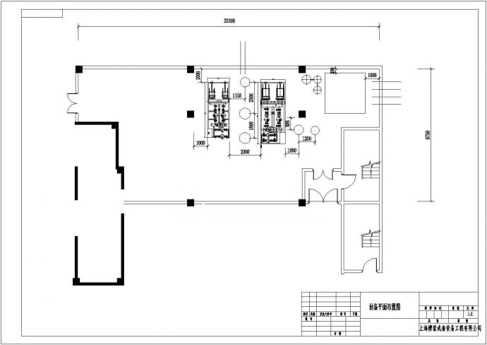 某城市生活小区换热站方案CAD设计图_图1