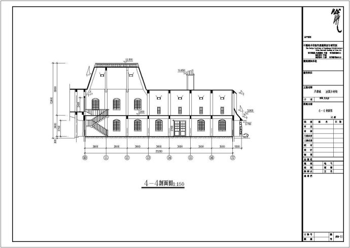 【江苏】某地法式风格影楼建筑设计施工图_图1