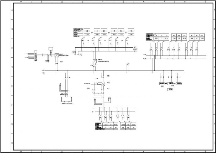 某企业直流电源系统电力CAD设计原理图_图1