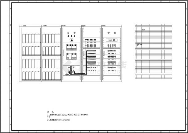 某企业直流电源系统电力CAD设计原理图-图二