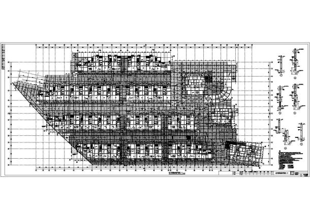 【浙江】地下一层框架结构地下车库结构施工图-图一