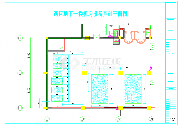 【杭州】商业综合楼冷冻机房设计详图-图一