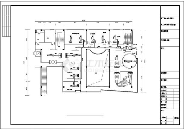 某四层办公楼空调系统设计施工图纸-图二