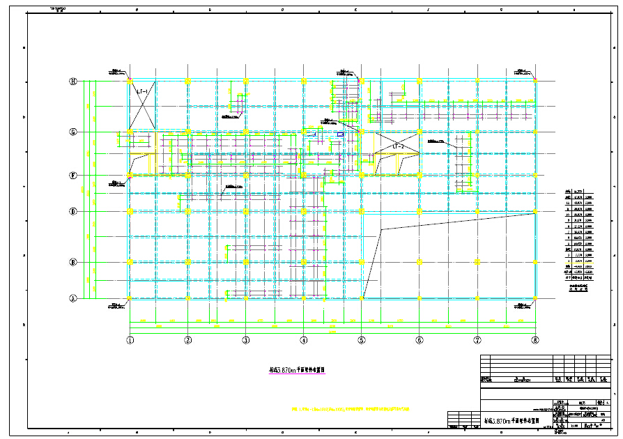 12层框剪结构办公大厦结构工程设计图
