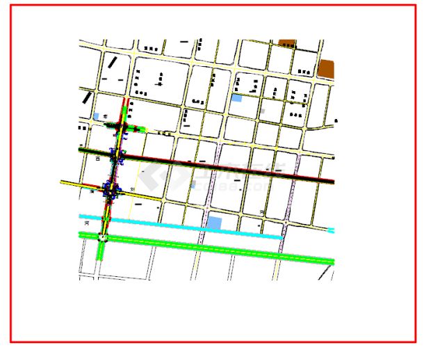 2016年设计市政道路交通工程施工图24张-图一