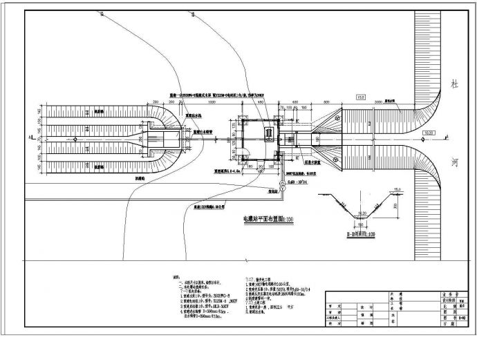 灌区抽水电灌站设计图纸（共4张）_图1
