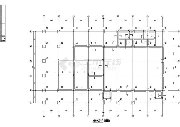 某工厂车间建筑结构施工设计方案图-图二