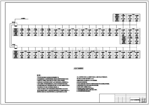 商业街电气总平面图设计（共2张）-图一