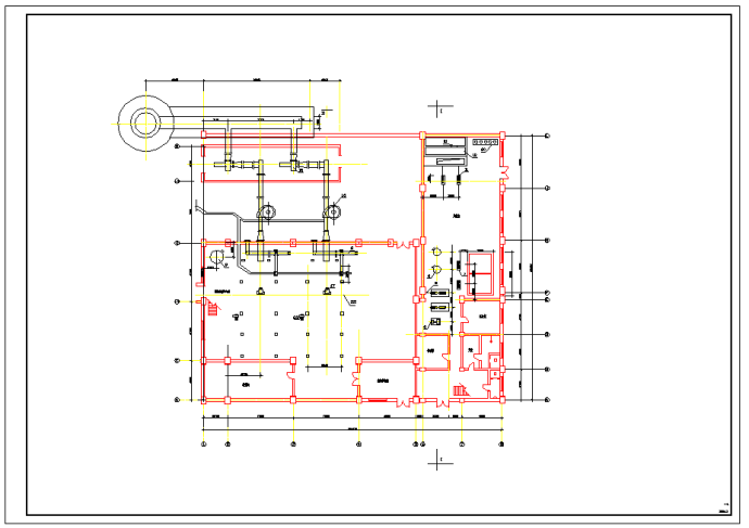 【吉林】某锅炉房采暖系统设计施工图纸_图1