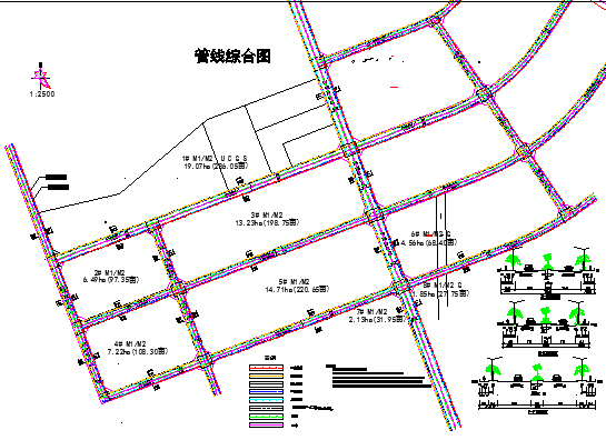 某工业园管线综合规划设计图（1张）