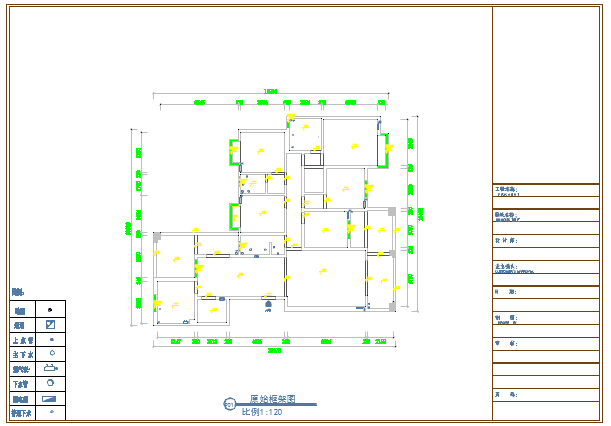 现代中式风格四居室住宅装修CAD施工图（含效果图）_图1