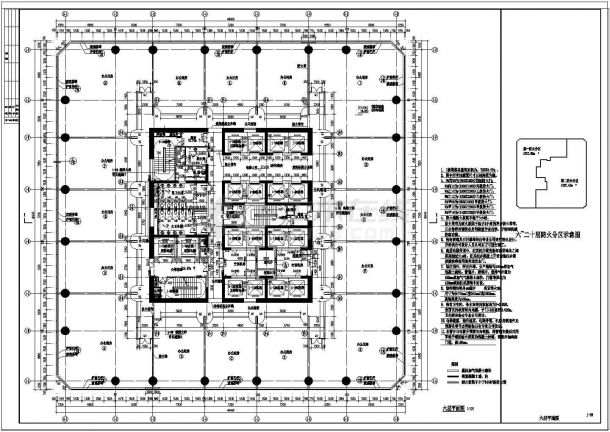 某三十六层办公楼建筑设计方案图纸-图一